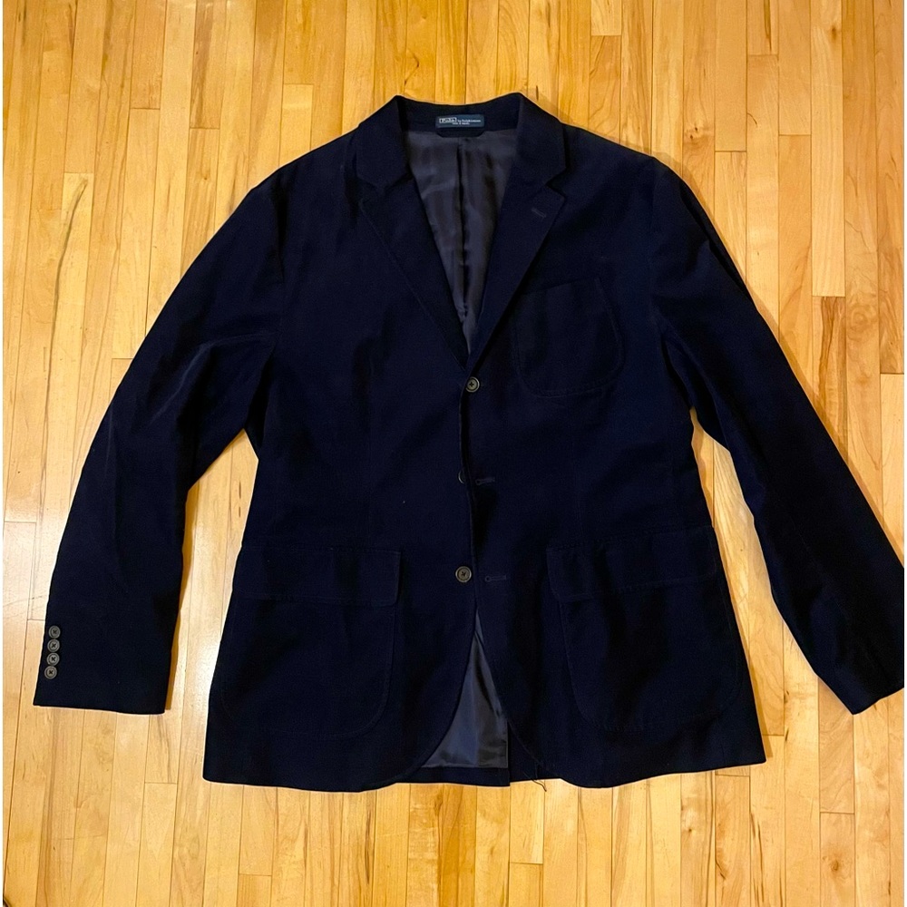 Navy Blue Polo Sport Coat